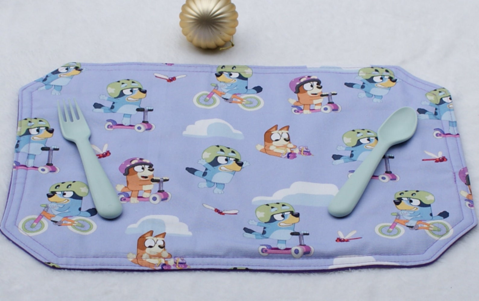 Bluey Placemat/100 Cotton Canvas/bluey Characters/gift/christmas Gift