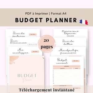 Printable budget planner, French budget planner, Budget planning, French monthly budget, Personal budget, Budget management