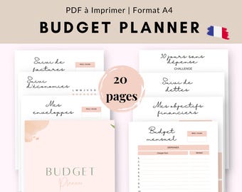 Printable budget planner, French budget planner, Budget planning, French monthly budget, Personal budget, Budget management