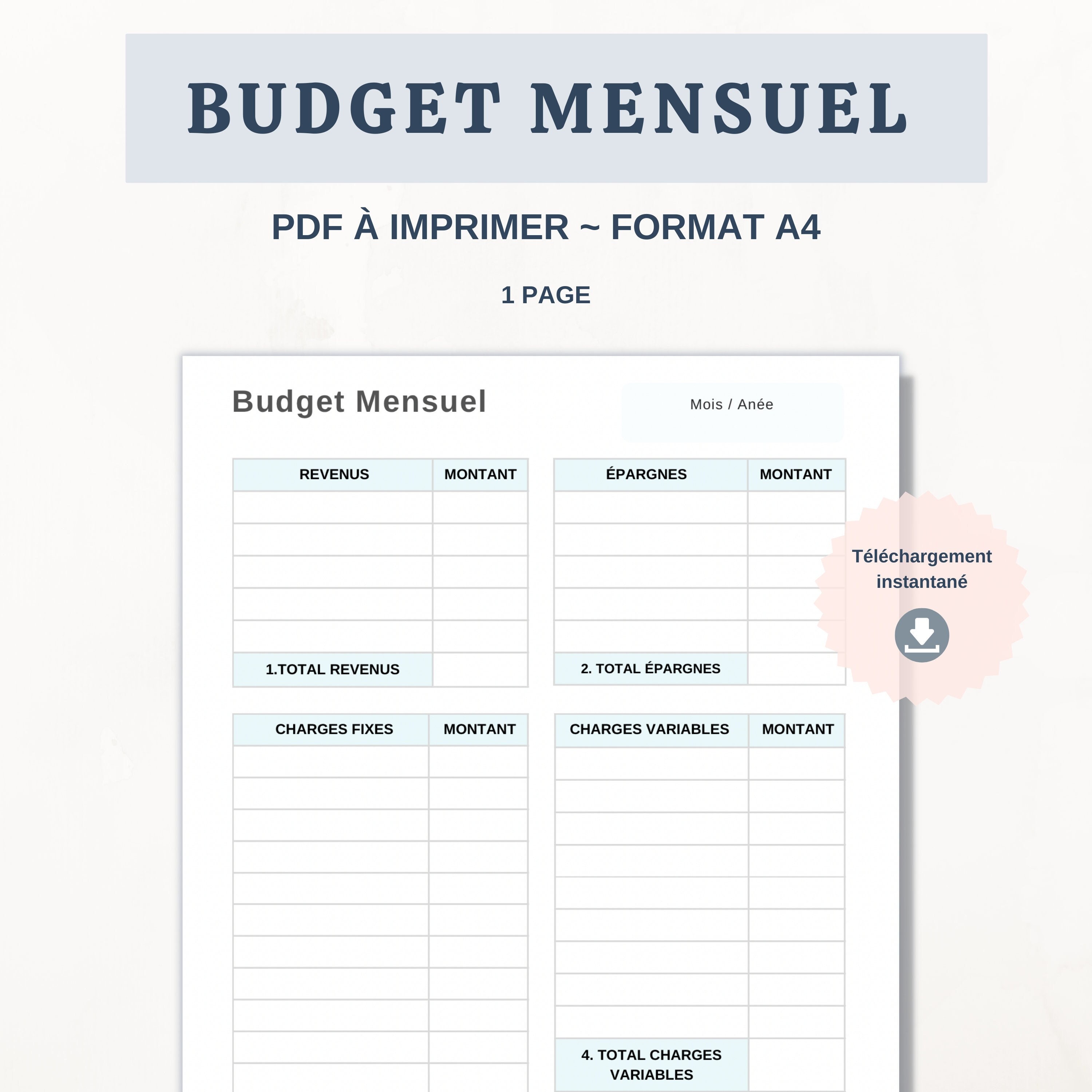 Budget Mensuel Fran ais Budget Mensuel Imprimer Budget Mensuel PDF Budget Mensuel Fran ais Budget Mensuel Imprimer Budget Mensuel PDF