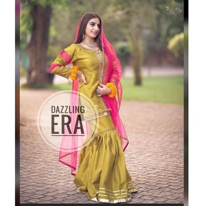 Fluorescent suit for ladies punjabi top
