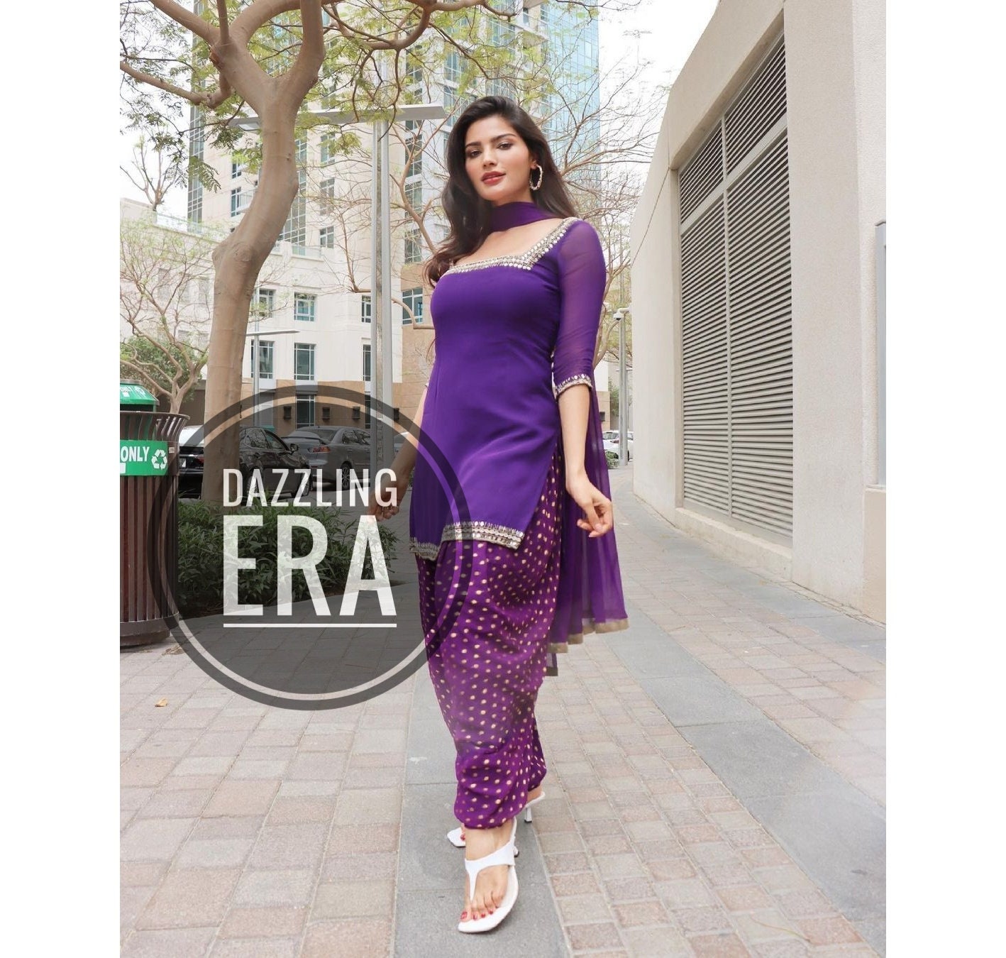 Vintage Collection » Eba Lifestyle Purple Vol 1 Georgette With Embroidery  Salwar Suit Design 1332 to 1335 Series