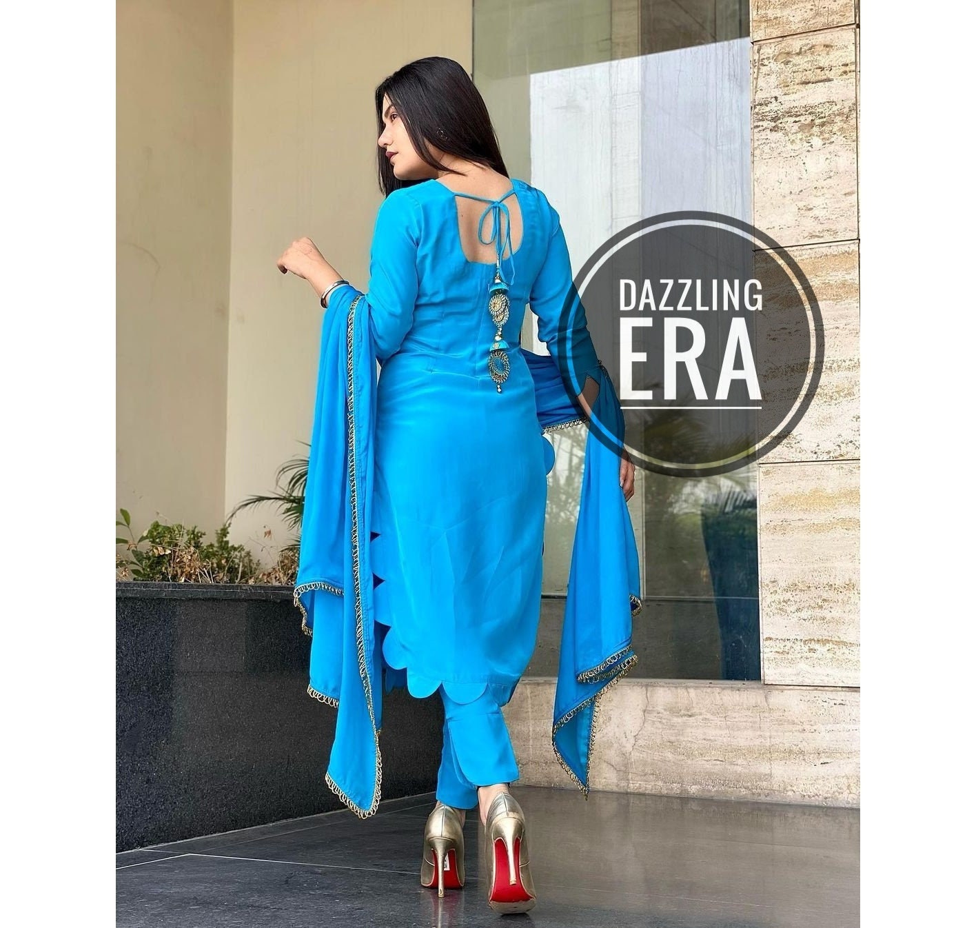Gold Latkan Dangles Tassel Saree Sari Blouse Dupatta Bridal Suit Latkans 10  PC | eBay