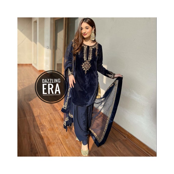 Velvet Brasso Indian Wear Semi-Stitched Women Suits at Rs 1350 in Surat