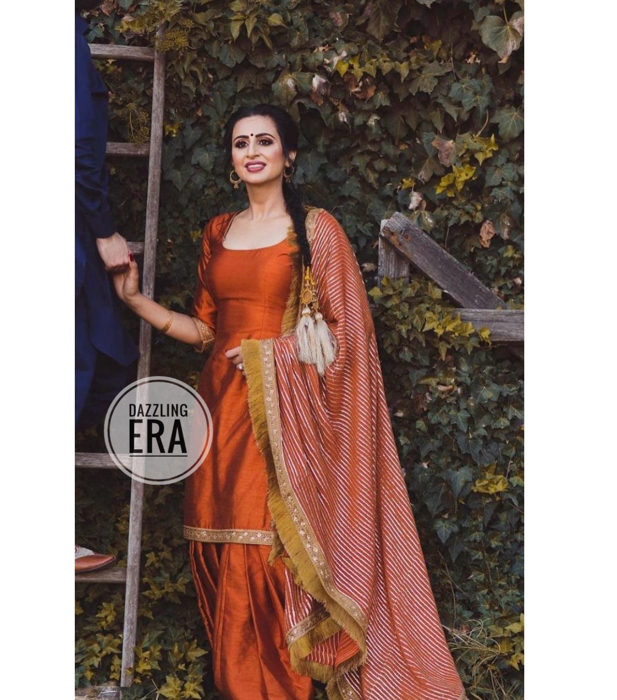 Orange Punjabi Suit Australia - Main Image