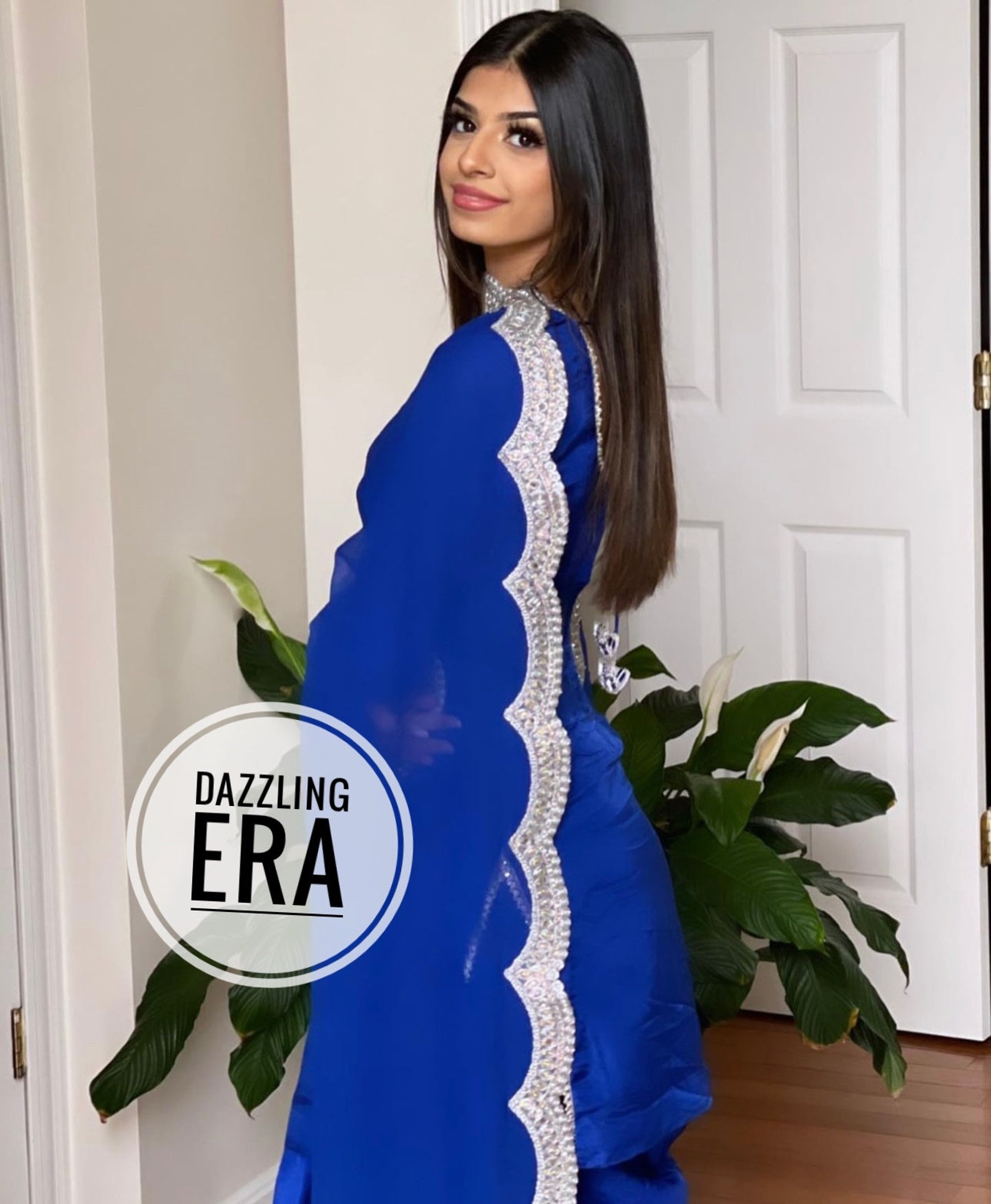 Navy Blue Bitalian Soft Silk Patiyala Suit main image 1