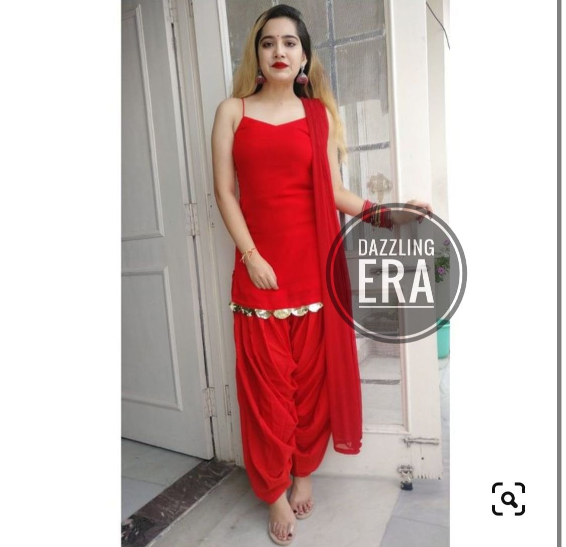 Buy Navy Blue & Dark Pink Patiala Salwar Suit Online - 1200| Andaaz Fashion