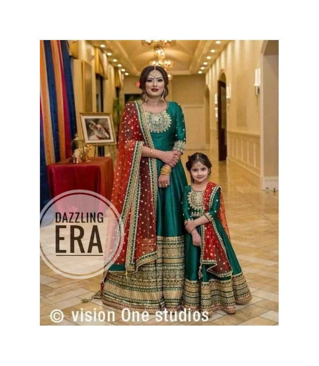 Party Wear Mother Daughter Punjabi Suits Mother And Daughter Dress