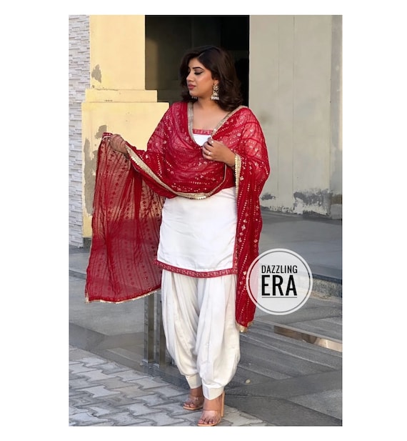 Girl white salwar kameez clearance