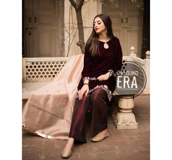 Velvet - Kurtis - Indo-Western Dresses: Buy Indo-Western Outfits for Women  Online | Utsav Fashion