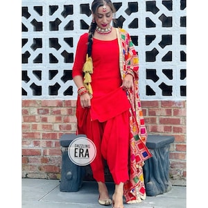 Latest phulkari suit designs cheap
