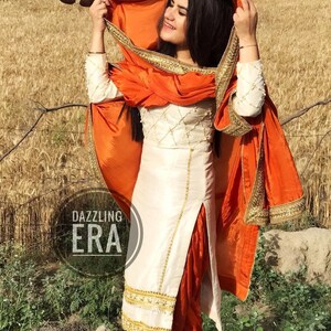 Beautiful Salwar Kameez Punjabi Suit Patiala Indian Designer Custom Made Suit Salwar Bridal Wear Heavy Lace Work Ethnic Wear Kameez Suit image 4