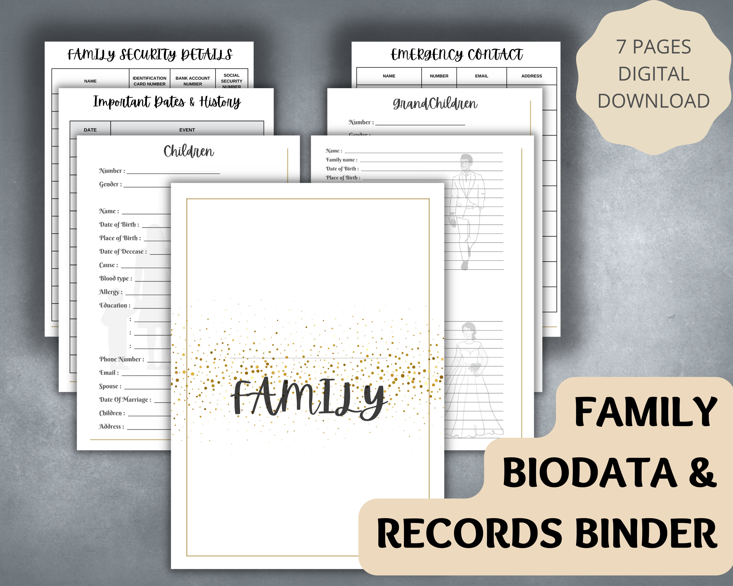 Biodata - Etsy