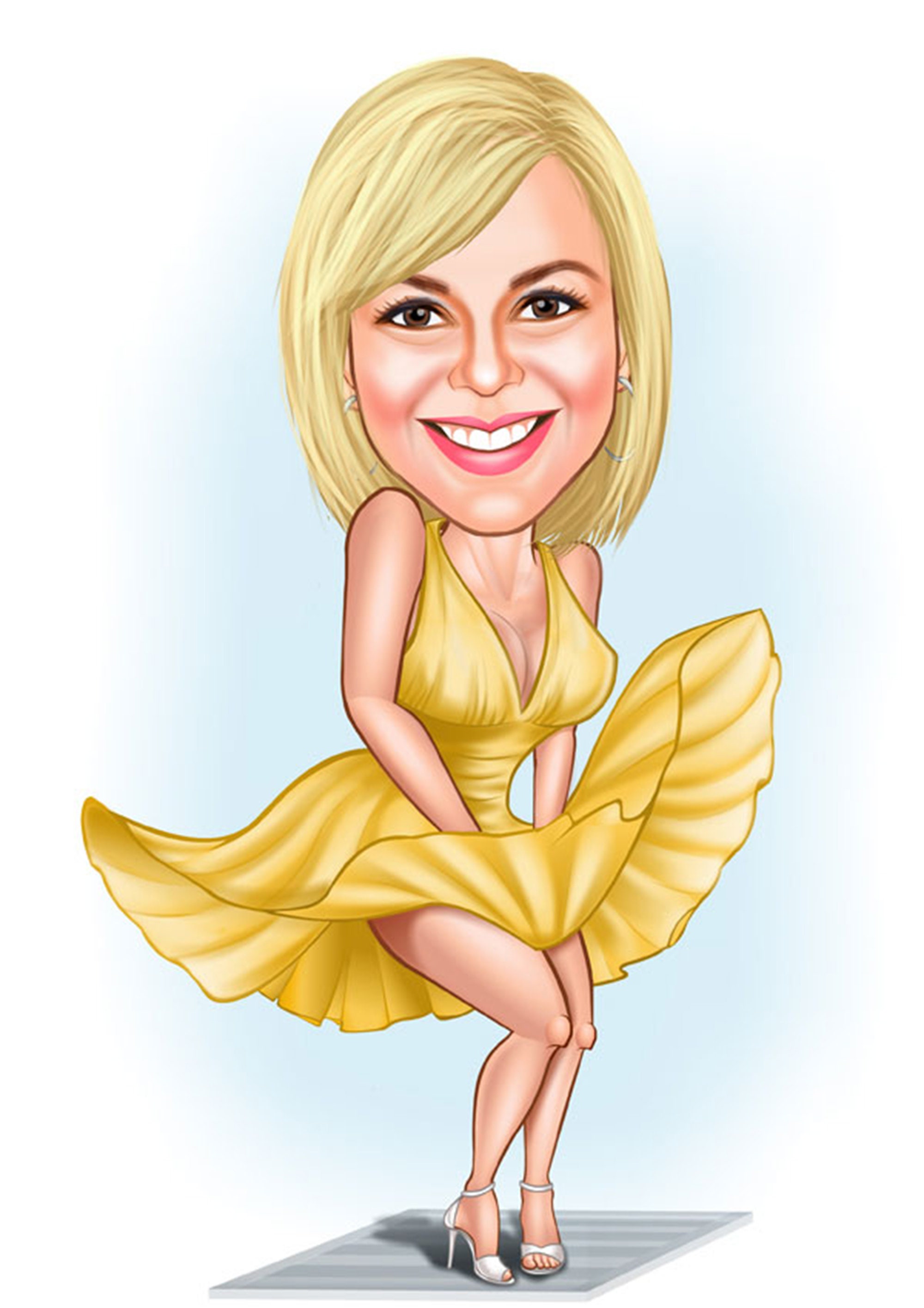Personalized MARILYN MONROE Cartoon Custom Caricature Movie - Etsy