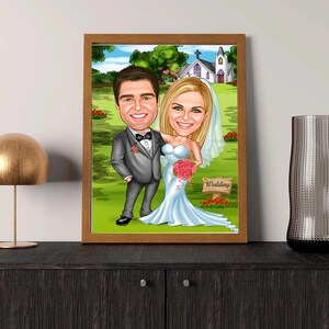 Personalized Married Couple Cartoon .custom Caricature - Etsy