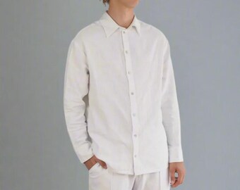 Camisa de ramio / Ropa ecológica / Camisa para hombre / Ortiga de ramio / Regalo para él / Ropa de lino