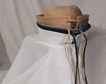 Sombrero marinero / Ropa ecológica / Sombrero para mujer / Ramio y ortiga / Regalo para ella / Ropa de lino