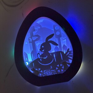 3D Osterhase Karotte Auto Laterne SVG | Layered Osterei Schattenbox | DIY Cricut Ostern Basteln | Scherenschnitt Lichtkasten | Ostern Dekor