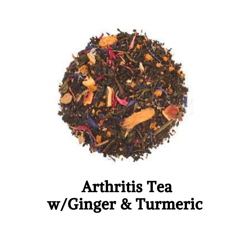 Tea for Arthritis With Ginger and Turmeric, Herbal Tea Blend Gout, Arthritis & Rheumatism Relief