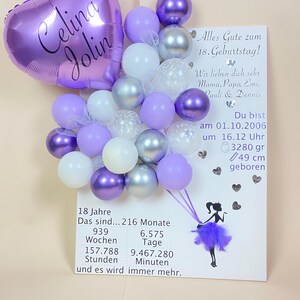 Mega postal para nacimiento, cumpleaños. Aniversario para una princesa 80 cm*60 cm