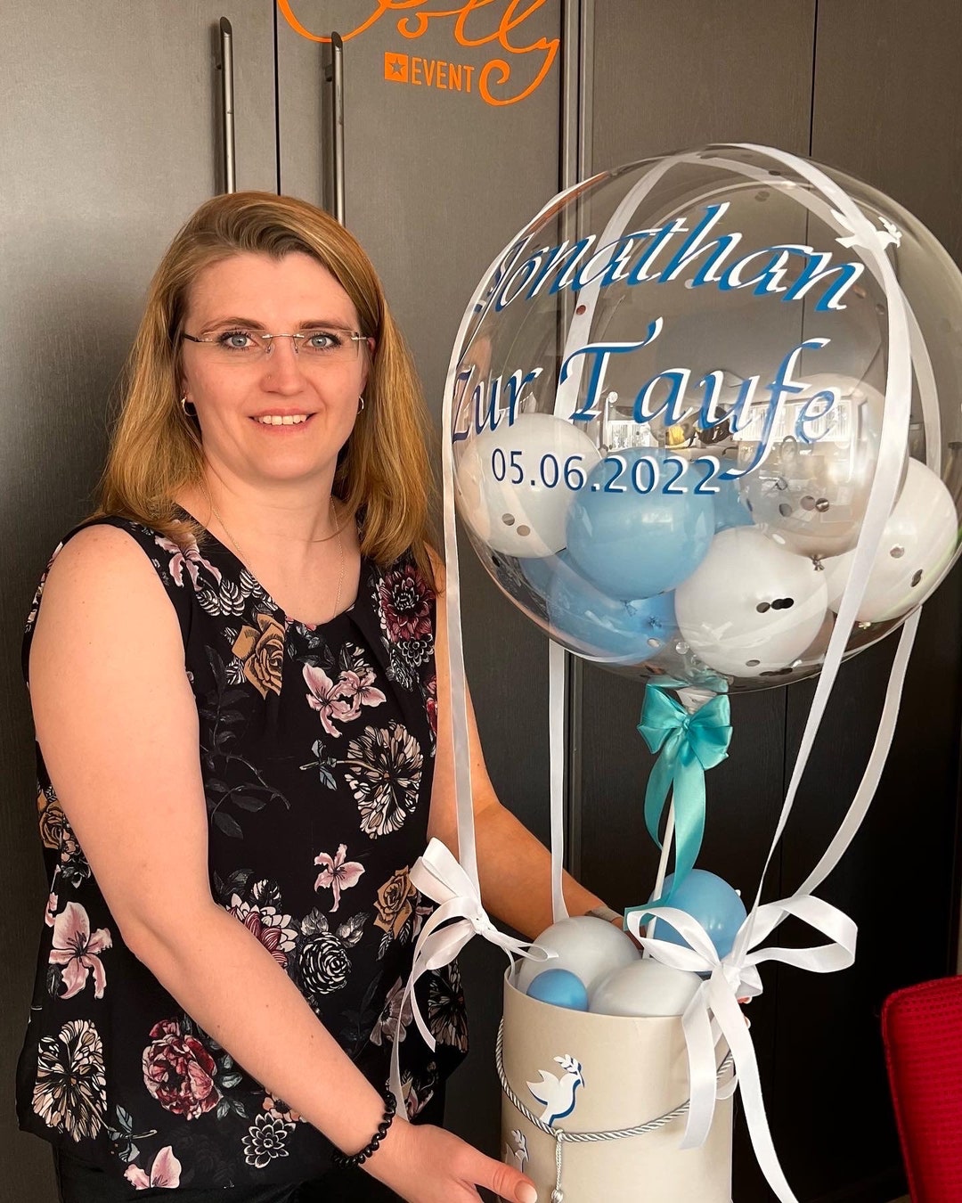 Gift Balloon for Baptism Balloon for Baptism Christening Etsy