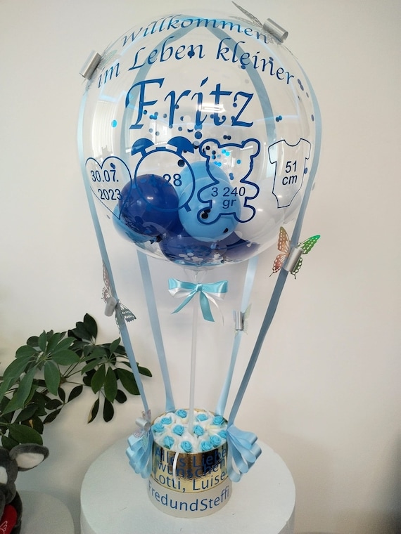 Ballon cadeau pour naissance avec pampers et fleurs ballon bébé Cadeau de  baptême cadeau d'anniversaire bonjour bébé Bienvenue dans la vie -   Canada