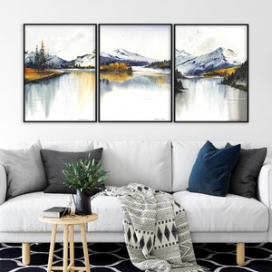 3 Matching Paintings on Canvas Set of Three Wall Art Framed Woman