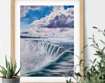 Kit Peinture Par Numéros Chutes Du Niagara 40x50cm - THISIT