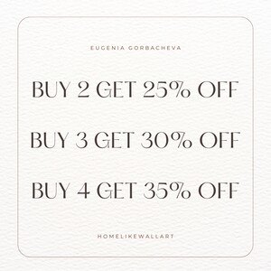 May include: A graphic with the text "BUY 2 GET 25% OFF", "BUY 3 GET 30% OFF", and "BUY 4 GET 35% OFF". The text is in a serif font and is centered on a white background.