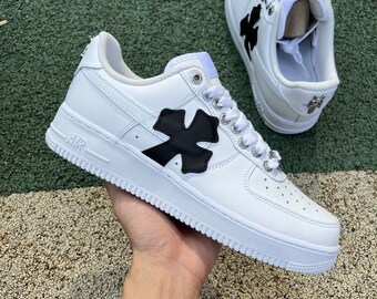 custom heart air force 1