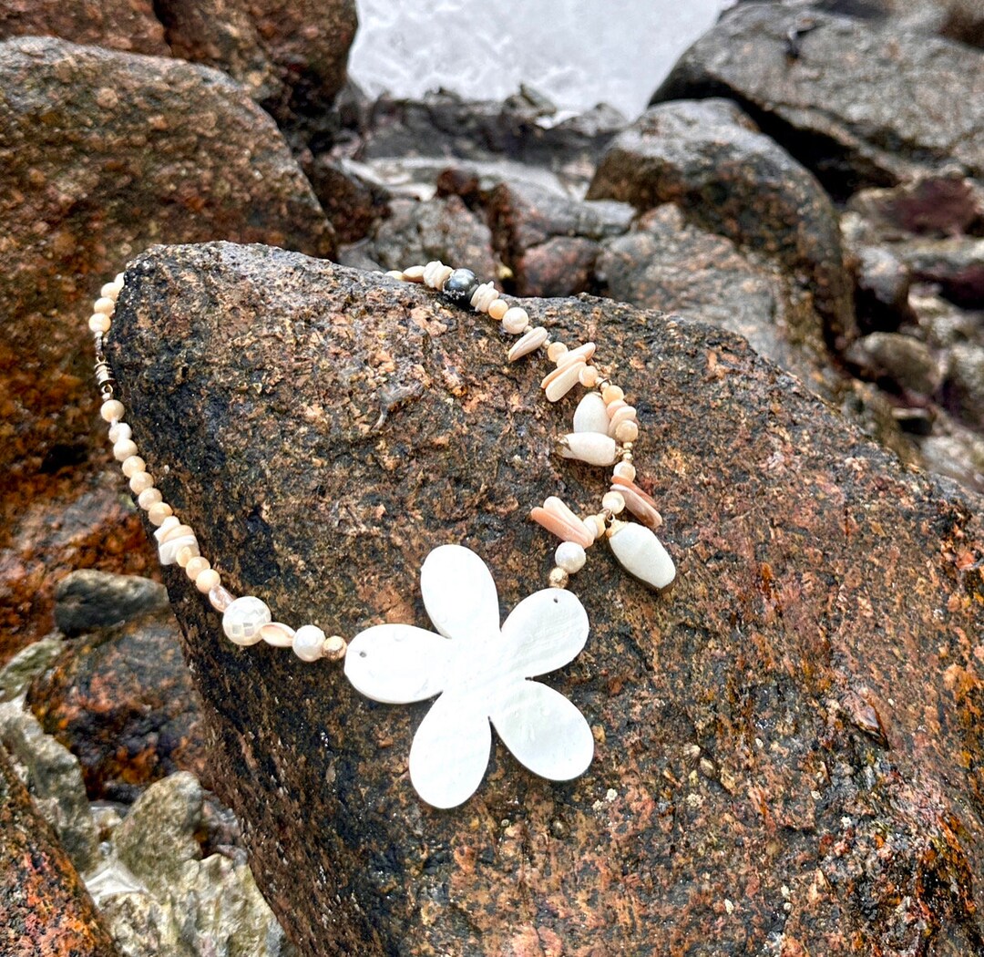 Colliers Pour Homme Lot De 2 - Perles Puka Blanches & Pierres Naturelles, Style Surfeur