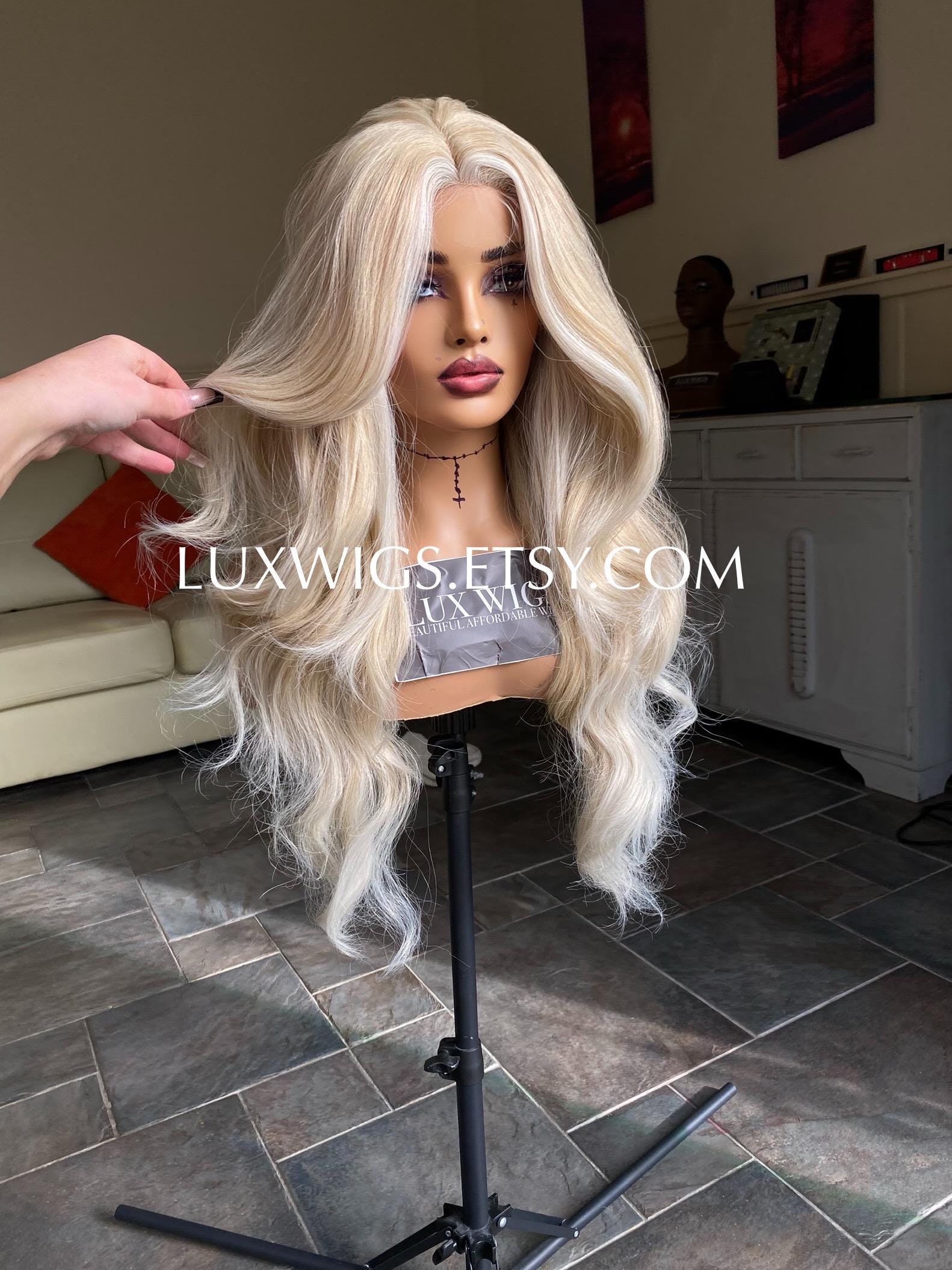 Barbie Natural Blonde T‑part Lace Front Wig – 28” Layered 