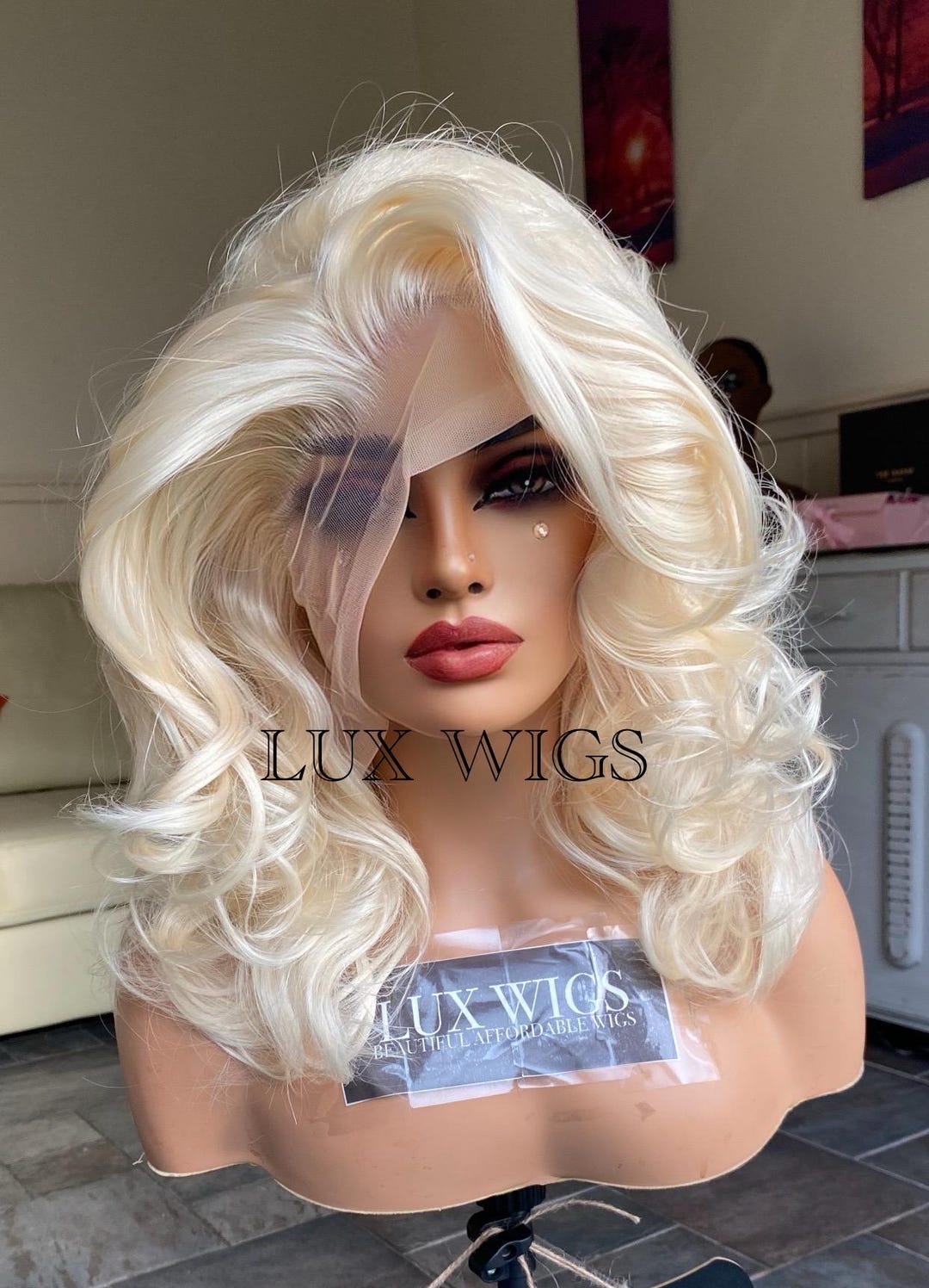 Artistic Platinum Blonde Lace Front Wig Abstract Photography Artistic Platinum Blonde Lace Front Wig Abstract Photography
