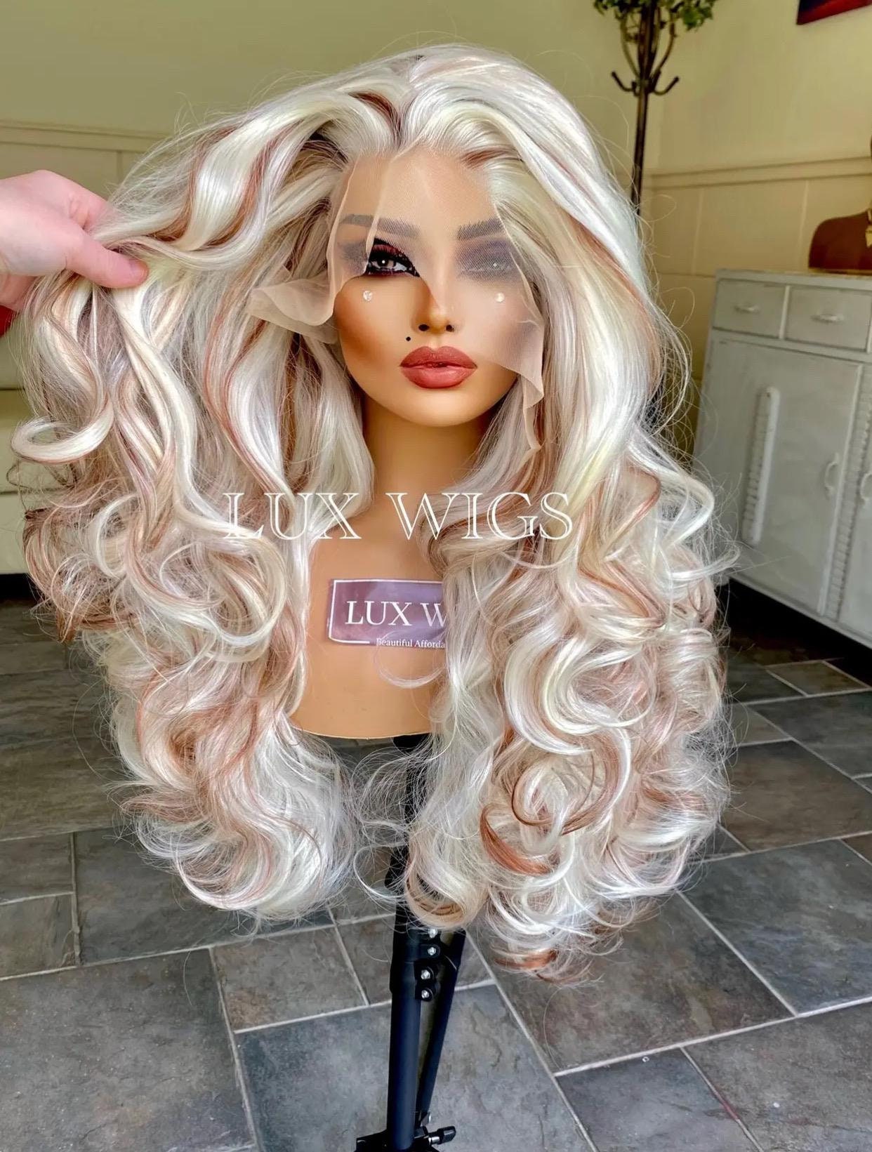 100 Human Hair Blonde Wigs