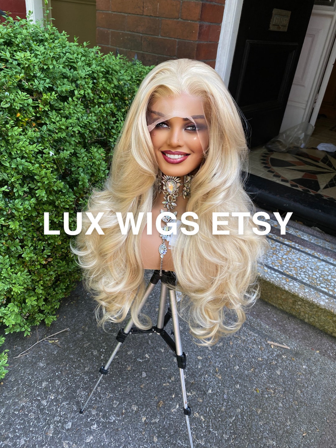 Cass. Strawberry Blonde Lace Front Wig. Curly Blonde Wig 28 Etsy