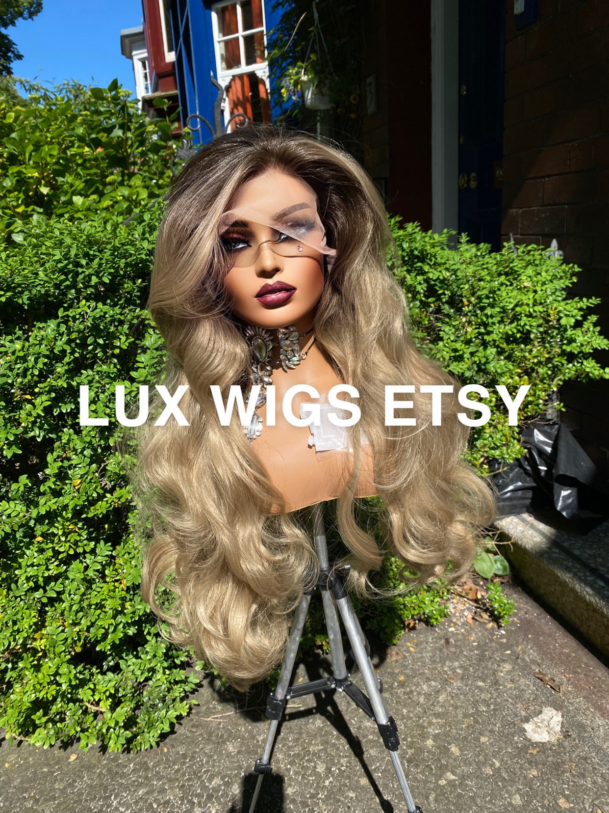 Long Curly Blonde Etsy UK