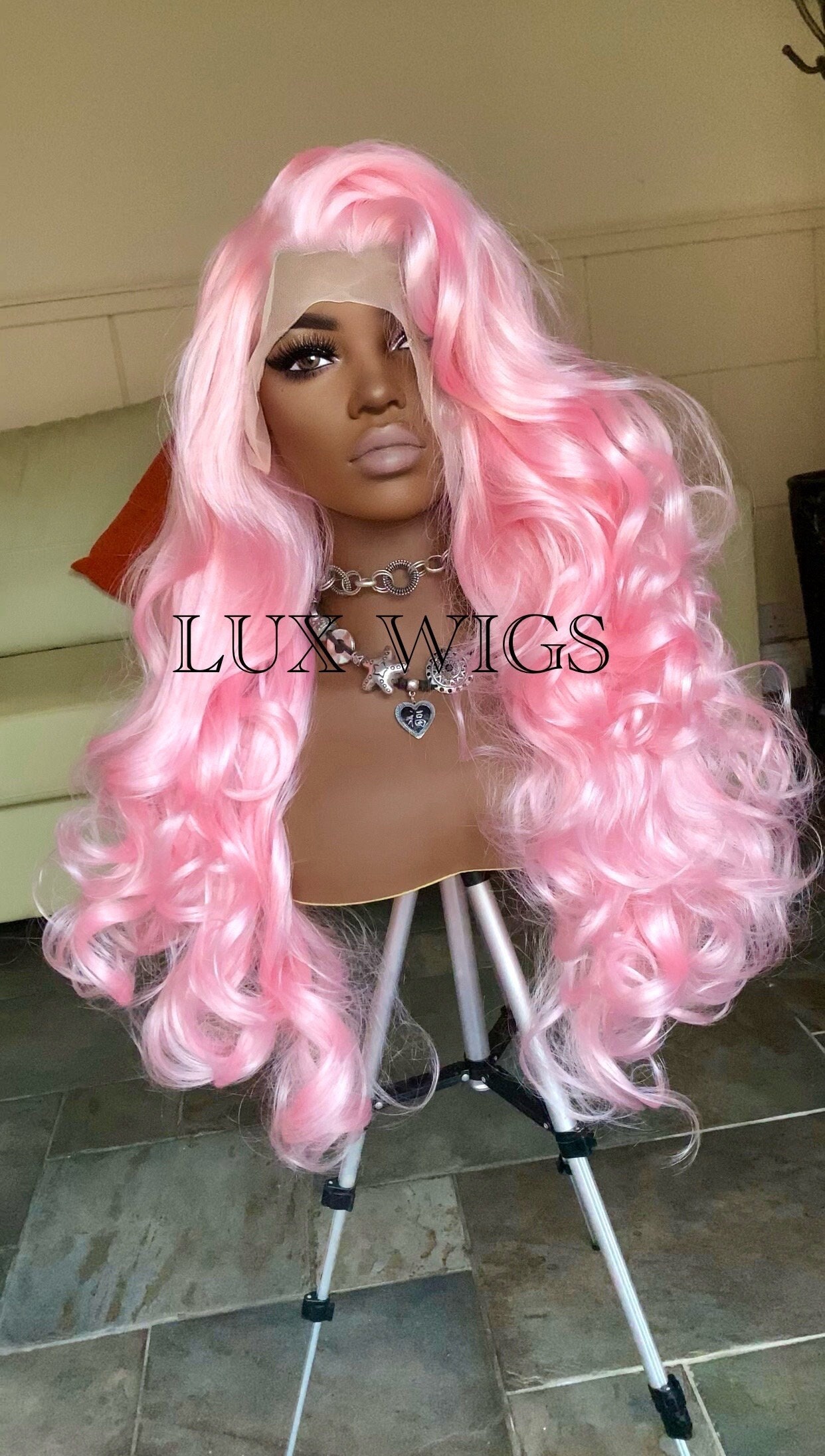 Pink Wig Etsy UK