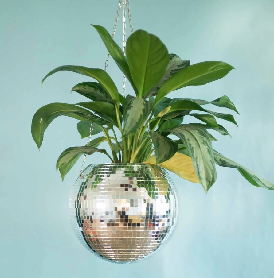 Disco Ball Hanging Pot