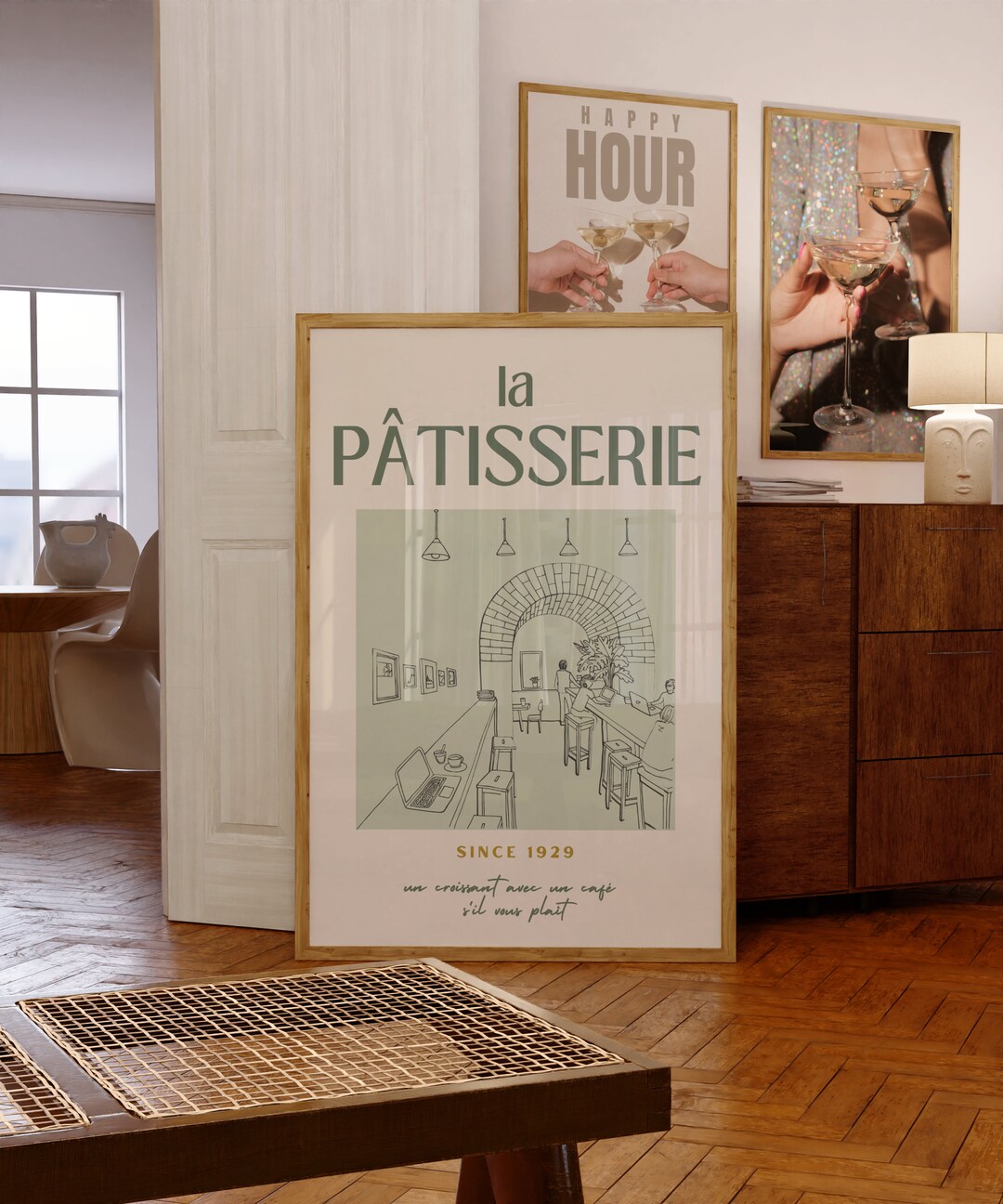 Affiche vintage cuisine Café Latte Affiche vintage cuisine Café Latte