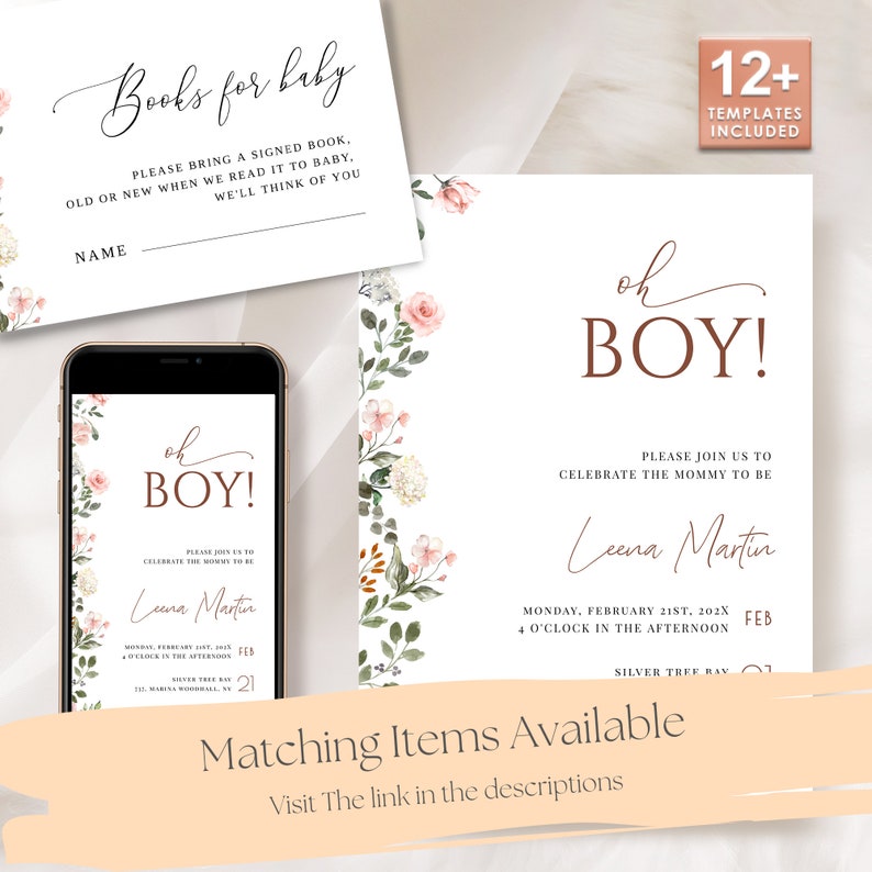 100 Editable BABY Shower Templates Printable BABY Shower - Etsy
