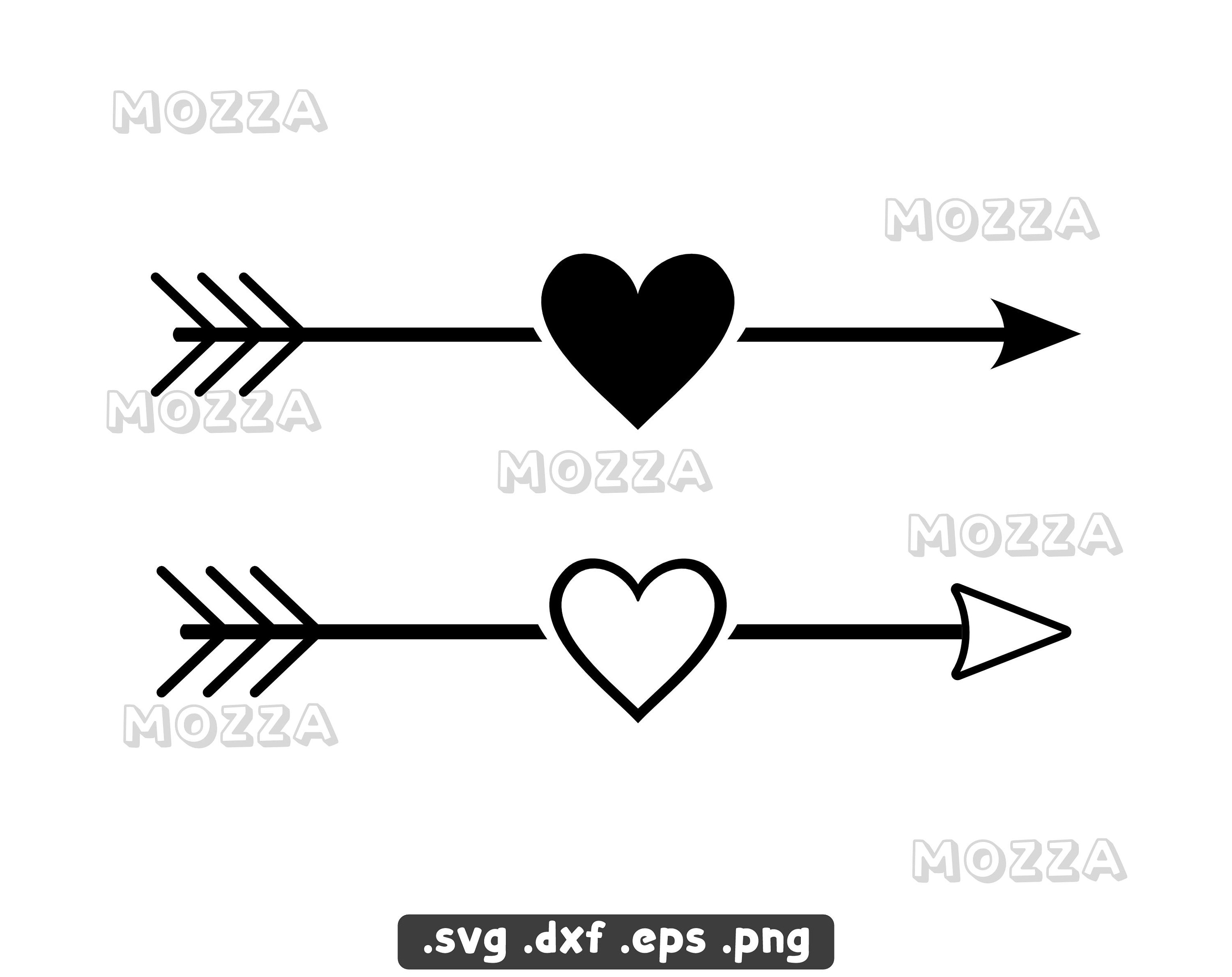Heart Arrow SVG Bundle Arrow Cut File Arrow Clipart Arrows - Etsy