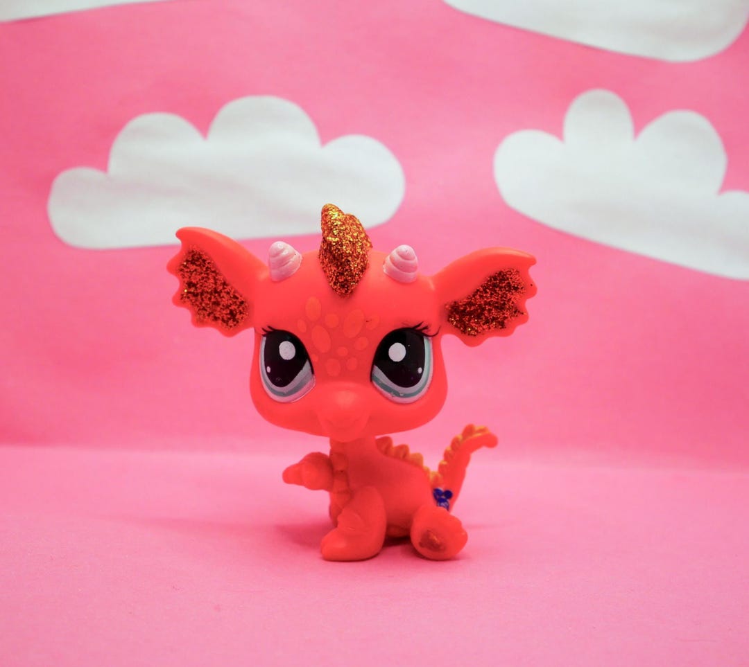 Dragons Littlest Pet Shop, Lot De 3 Figurines #2484, #2660 Et #2663