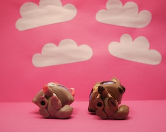 Littlest Pet Shop LPS #1953 - Chat Persian / Loup - Rare - État D'occasion