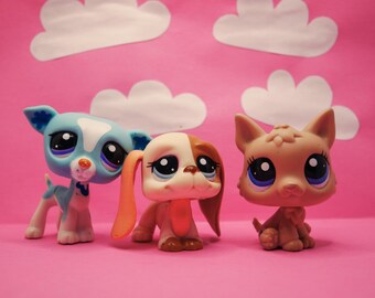 Figurine Littlest Pet Shop Chien Lévrier #498, Hasbro - Occasion