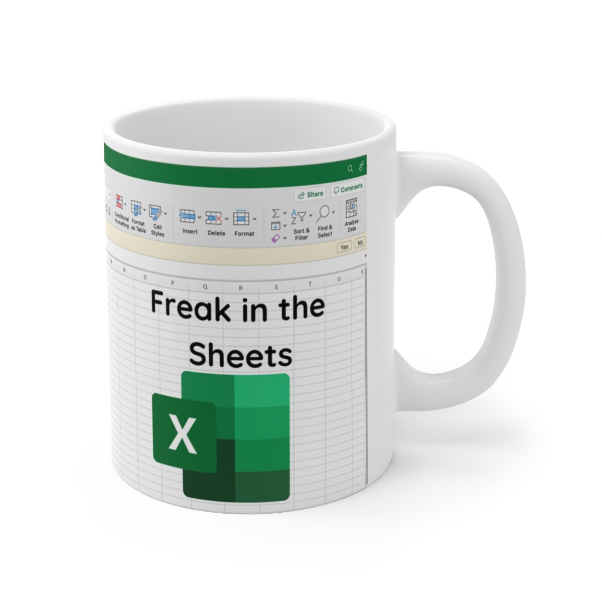 1pc In The Sheets Coffee Cup, Funny Excel Spreadsheet Printed Mug, Excel  Shortcut Ceramic Mug, Ideal Gift For Colleague, Accountant, Boss, And  Friends