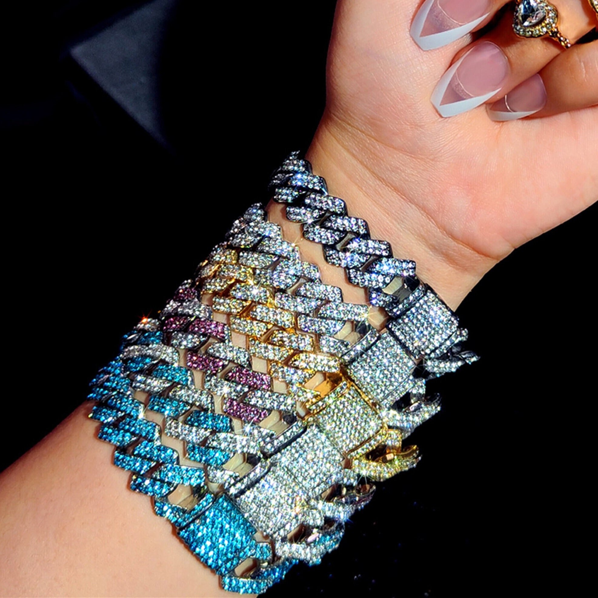 16mm Iced Out Miami Cuban Bracelet – Eileenjewelry
