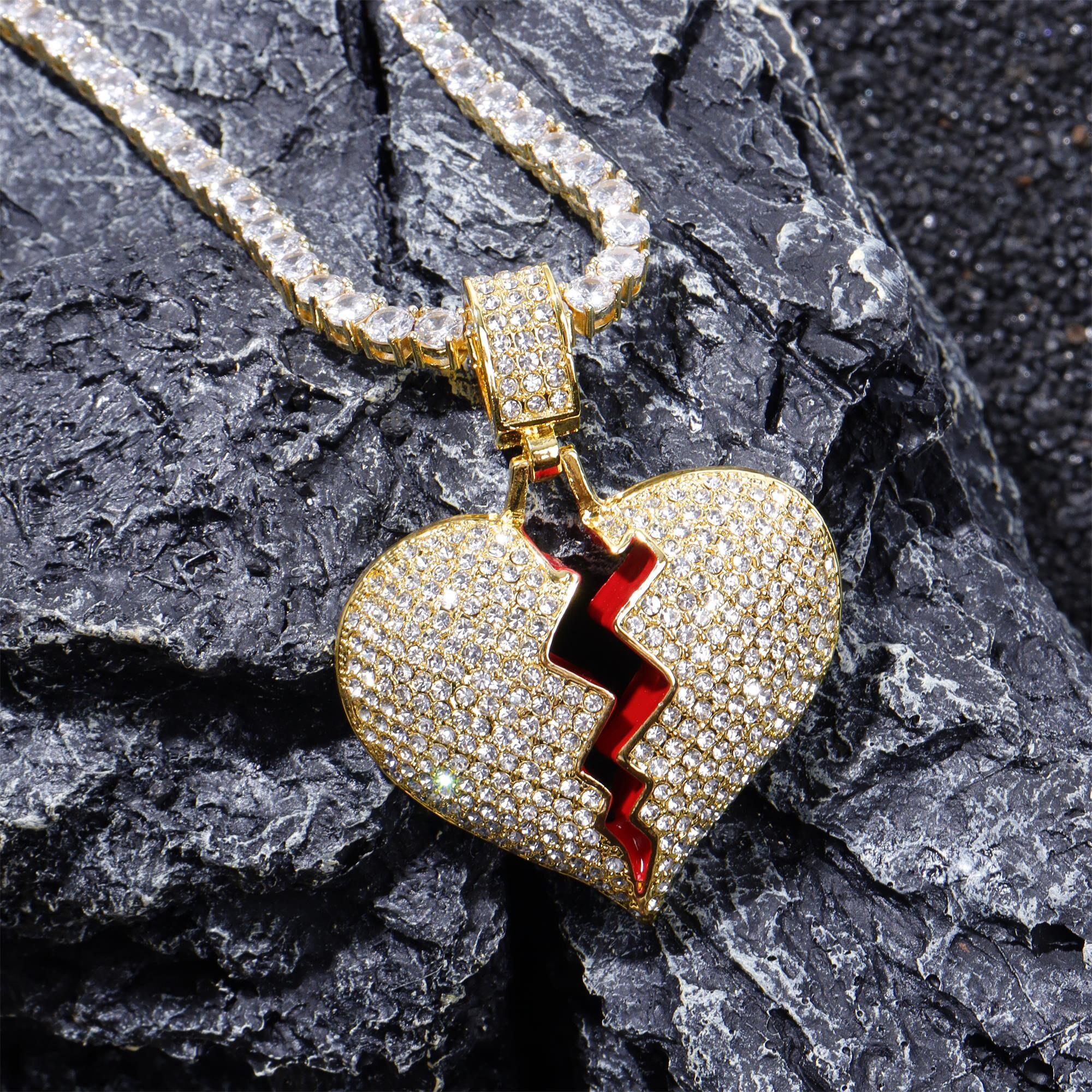 Buy VIEN Hip Hop Mc Stan Rupees Symbol Link Chain Miami Necklace