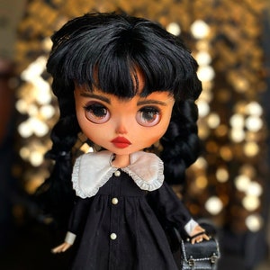 Blythe castom doll Wednesday Addams