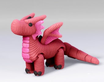 Crochet Dragon Flexi 3D Printing STL Files