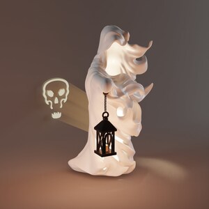 Ghost Halte Laterne Figur und Lampe Versionen 3D Druck STL Dateien